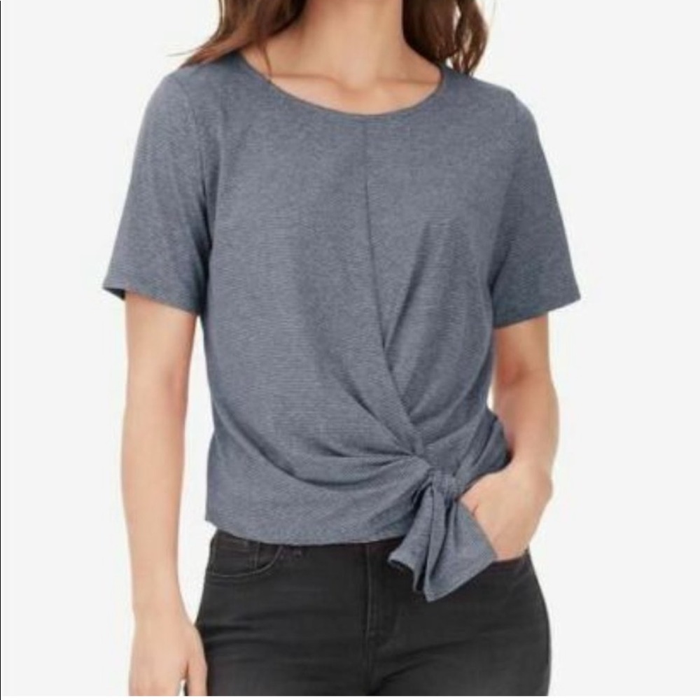 William Rast Aubreigh Tapestry Paradox Stripe Side Tie Top